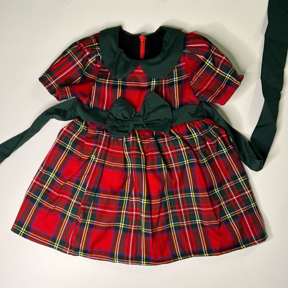Plaid Formal Toddler Dress